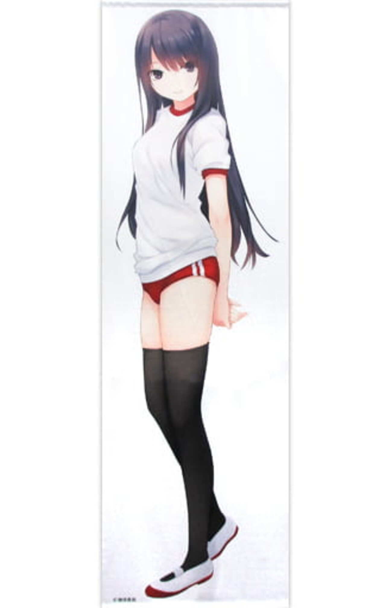 タペストリー　白峰莉花(紺ver./珈琲貴族イラスト) ブルマニーソ 等身大タペストリー backend=imagemagick;version=1;