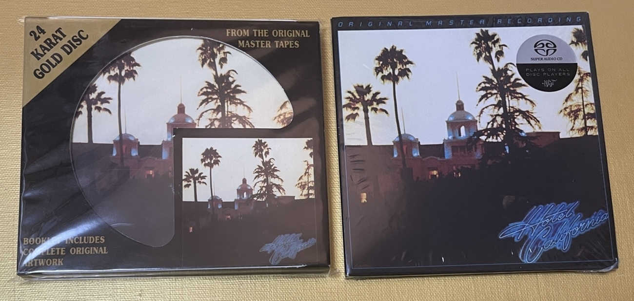 Eagles: Hotel California Mobile Fidelity SACD vs. DCC Gold CD - No 