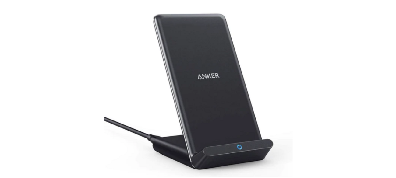 Anker PowerWave 10 Stand】スマホスタンドにもなるワイヤレス充電器 