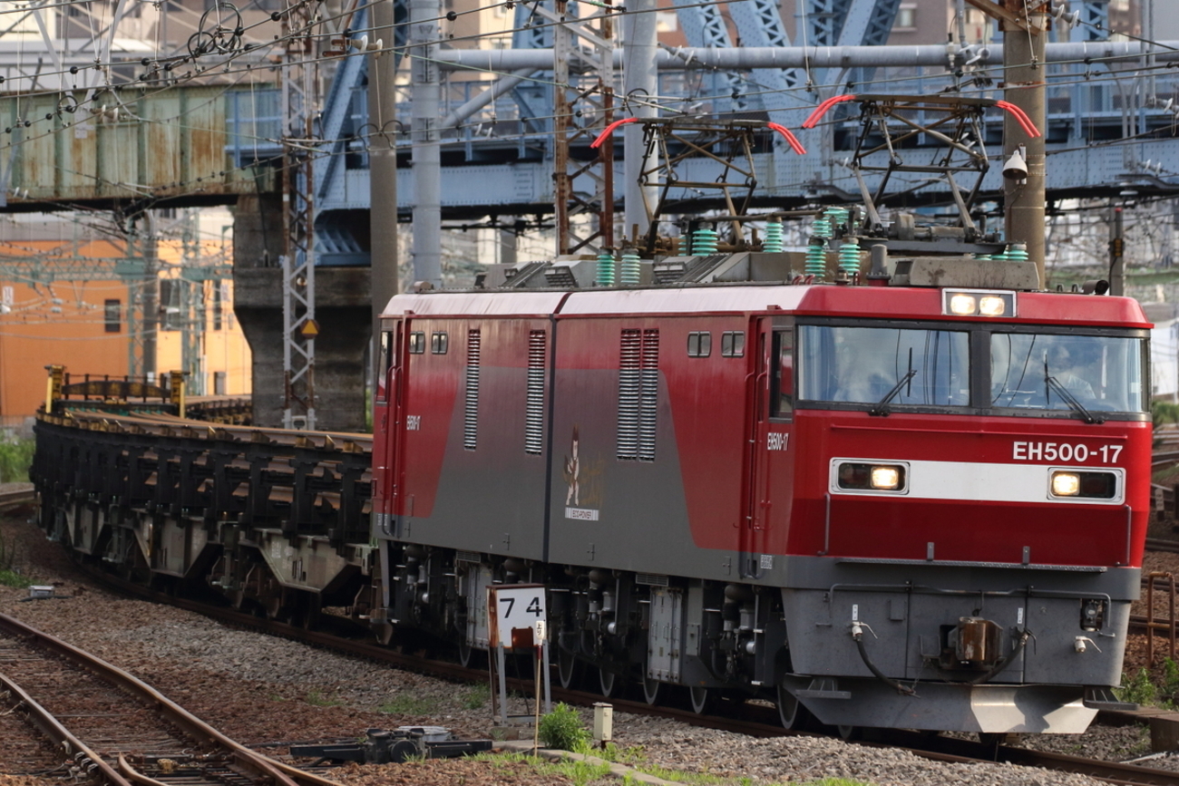キンタ牽引新日鉄レール輸送列車 貨物列車撮影 7/5 - 川崎鶴見鉄道録