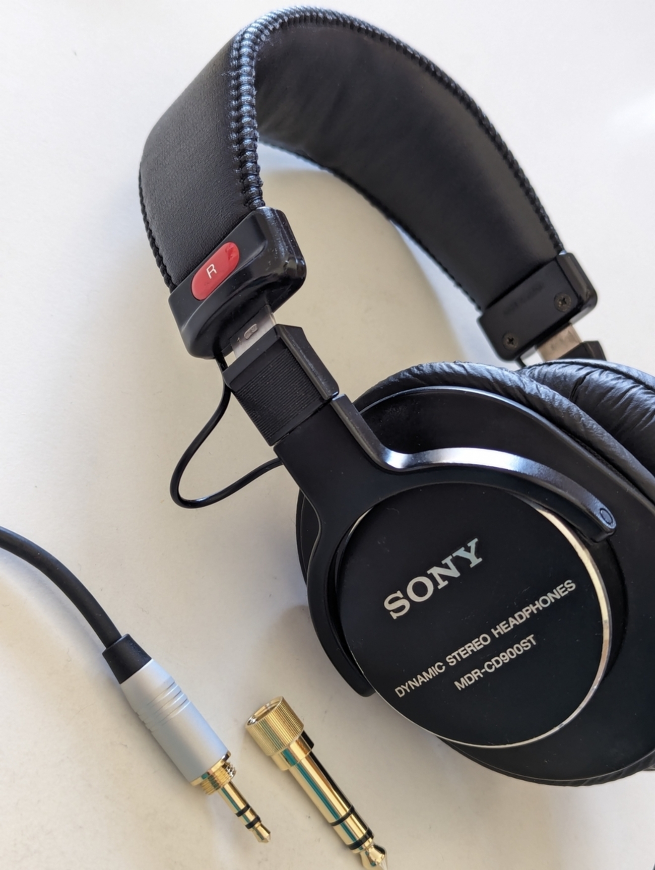 SONY MDR-CD900ST のコネクターをステレオミニプラグに