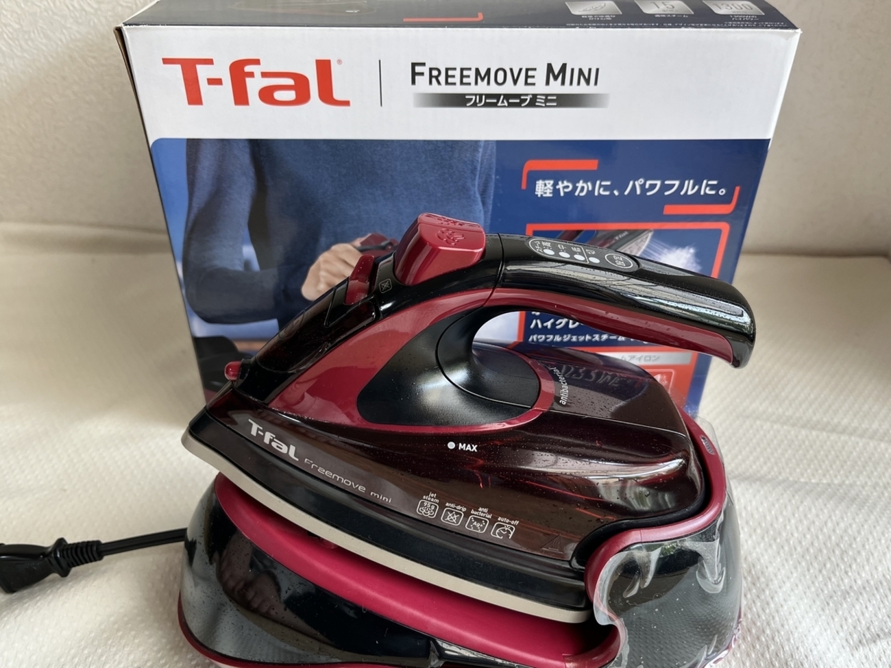T-fal FREEMOVE MINI アイロン ティファール、スチーム量が増した「フリームーブ ミニ