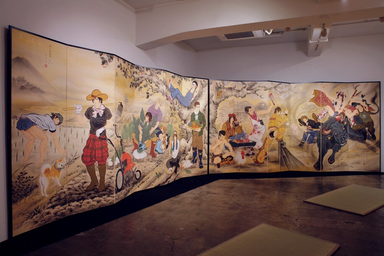 イケメンは世界の宝だ!木村了子さんの個展「楽園」みてきた。観ている