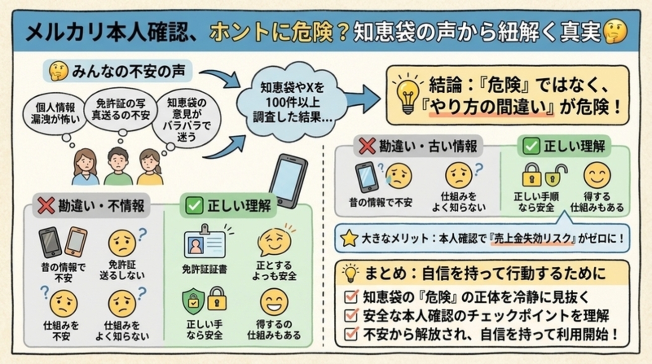 メルカリの本人確認は危険？知恵袋で判明した安全性の真実 - Life30Days