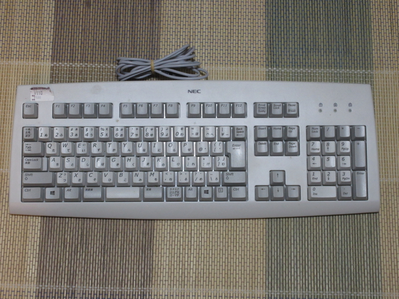ジャンクキーボード 「NEC KU-1778」 動作確認＆清掃 - なかやんブログ