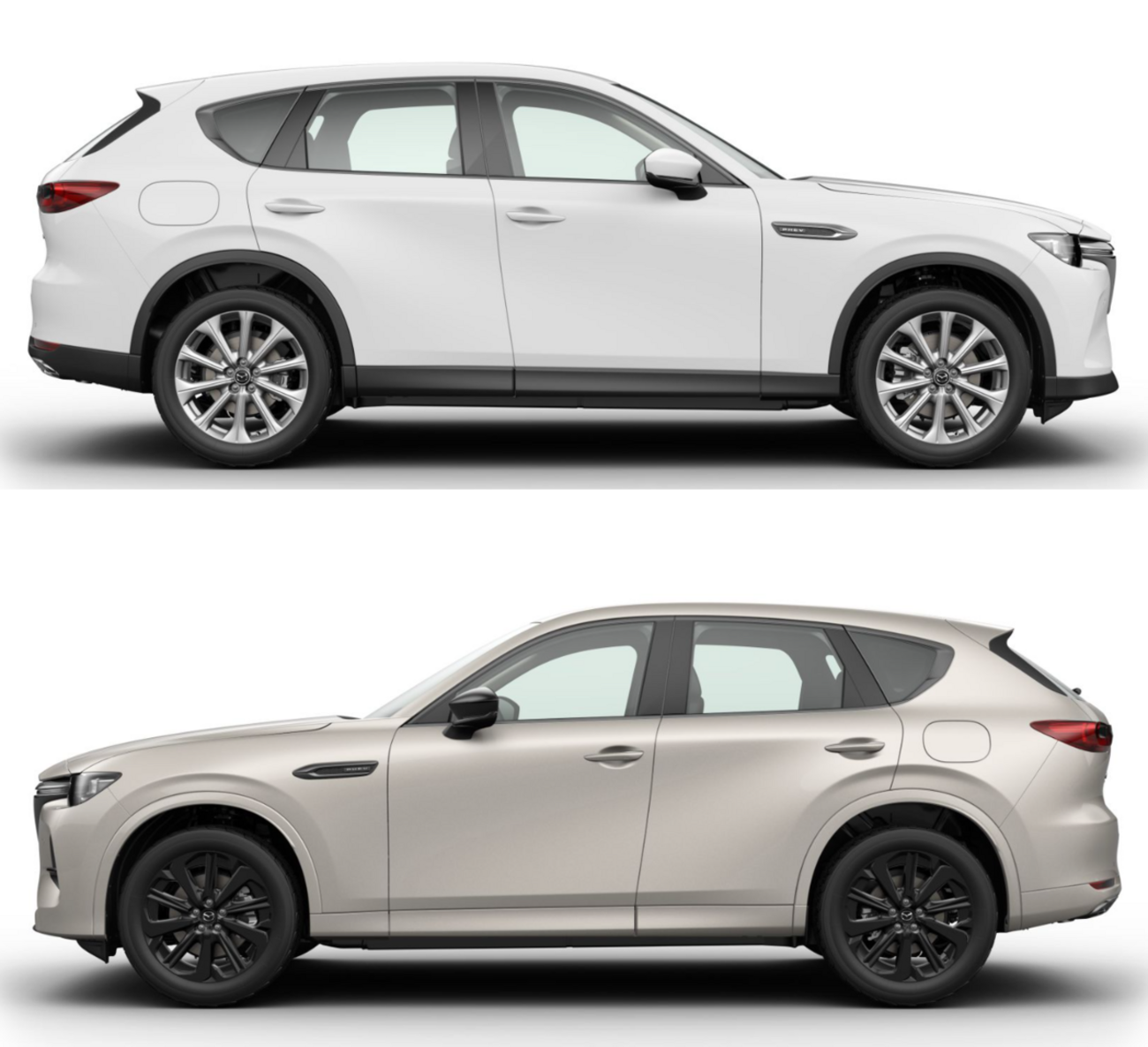 CX-60の新たな実車画像を紹介「ホワイト系ボディカラーの標準グレード 