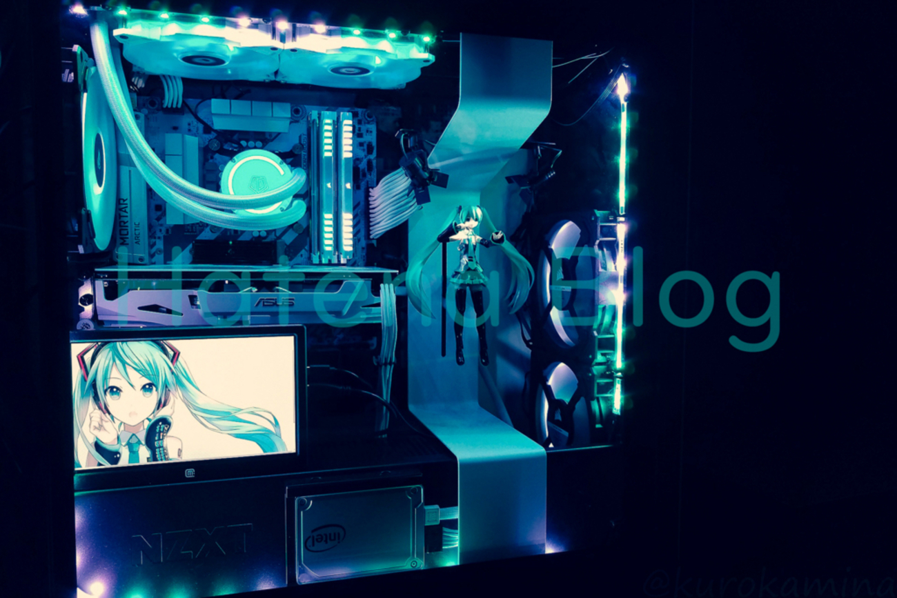 PCケースの中に液晶モニタを入れてみた - kurokamina