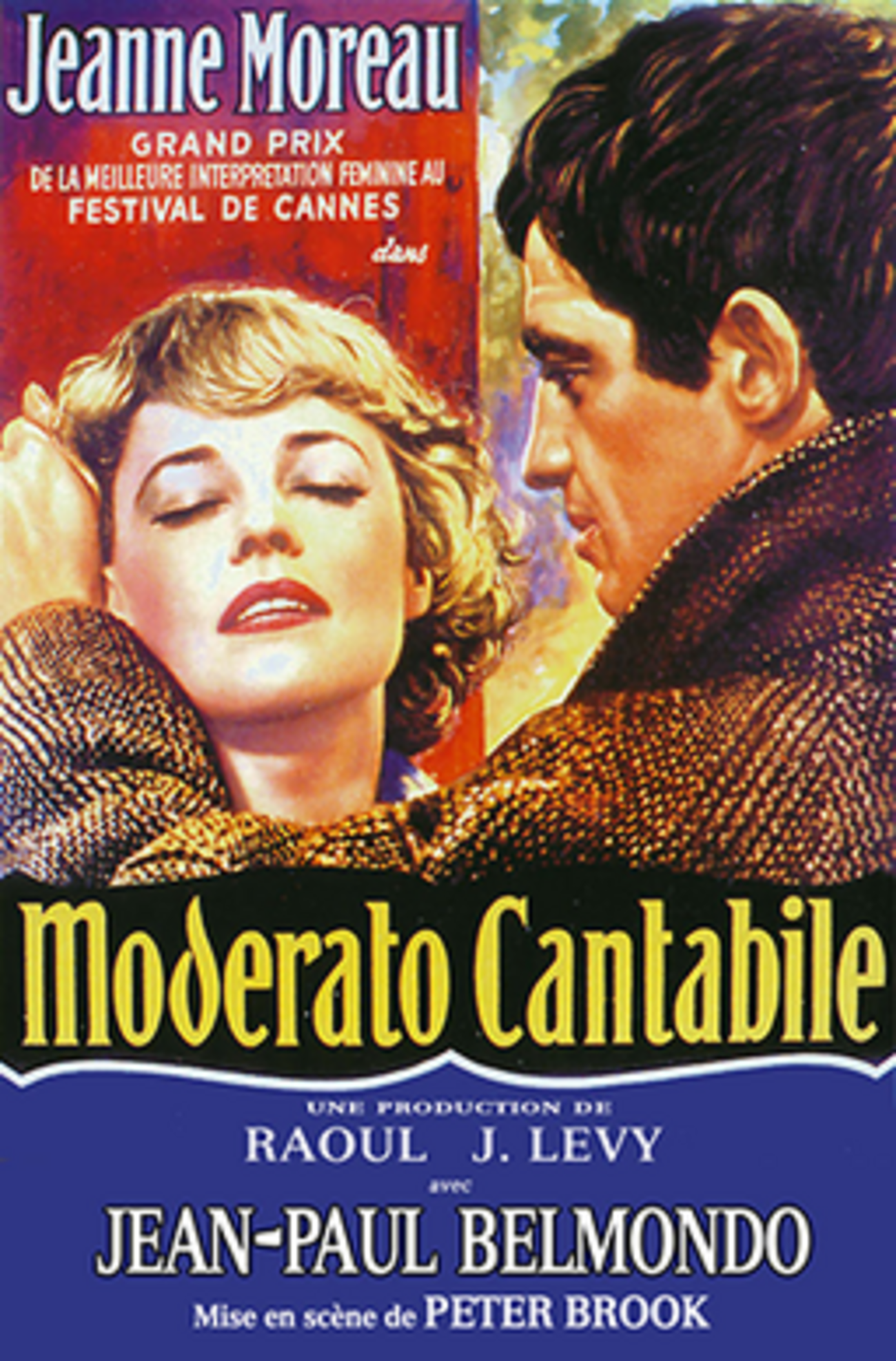 雨のしのび逢い ポスター ジャンヌ・モロー 1960年 仏伊映画 60×84cm backend=imagemagick;version=1;