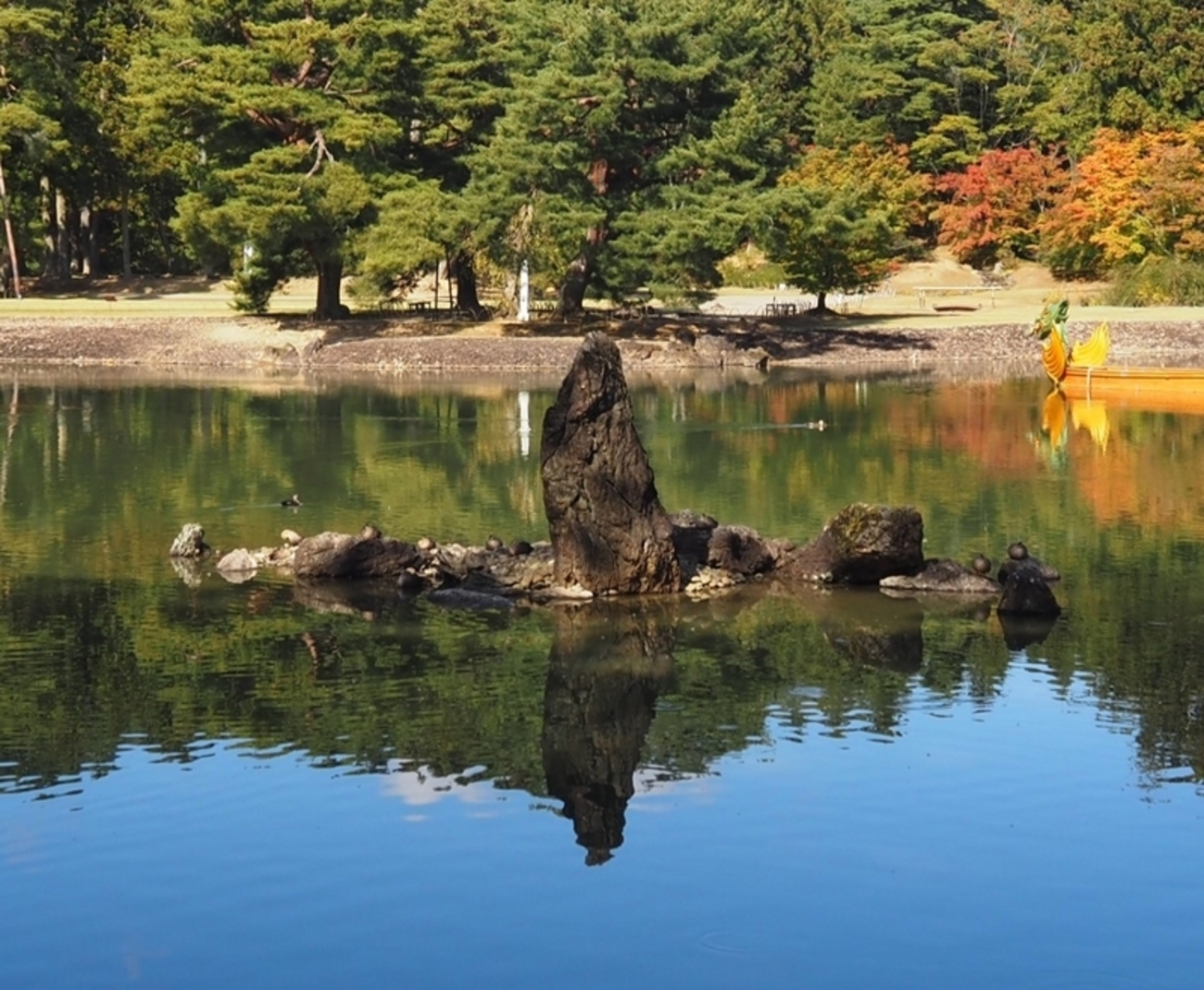 平泉 毛越寺行秋 油彩画・油絵 c5b7df156d0bfbbfb4b710cf3e9dff