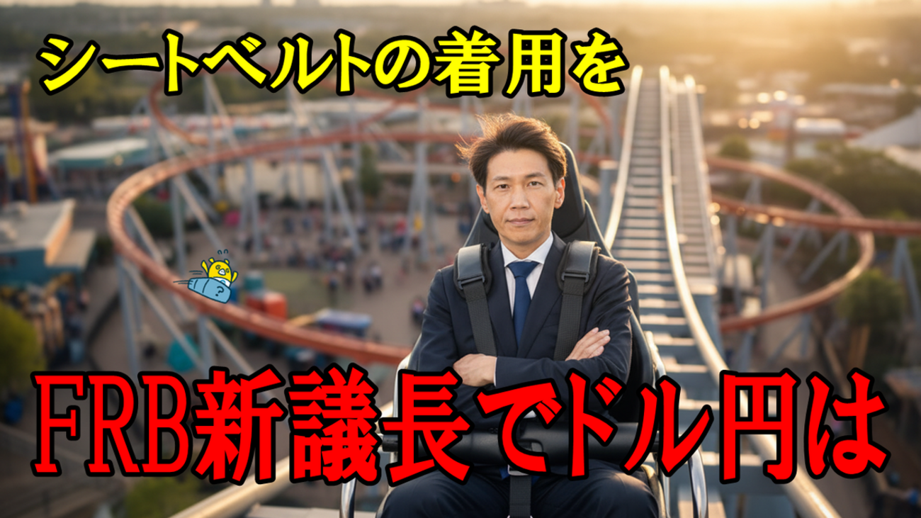 FX実践解説、FRB新議長決定「ドル円はどっち、シートベルトの着用を！」（2026年1月30日) - 外為どっとコム マネ育チャンネル