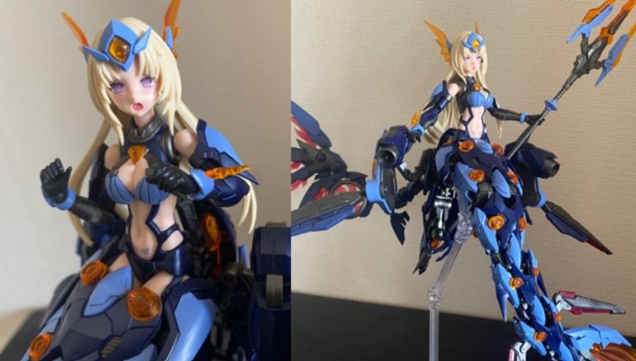 ROYAL ENFORCER セイレーン のレビュー NUKE MATRIX 魚と合体して人魚に そしてハーピィーとの合体も - 3DCAD と 3Dプリンター で プラモデル自作ブログ