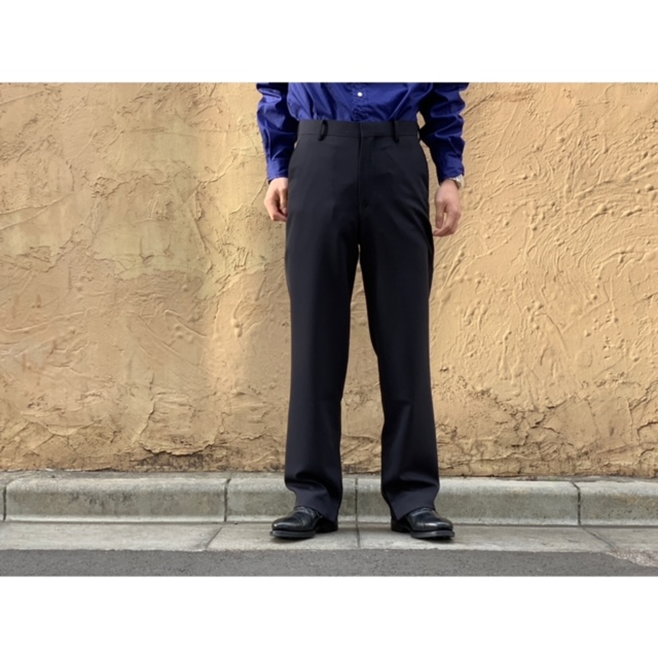 AURALEE / HARD TWIST WOOL DOBBY SLIT SLACKS - Burnish SHOP BLOG