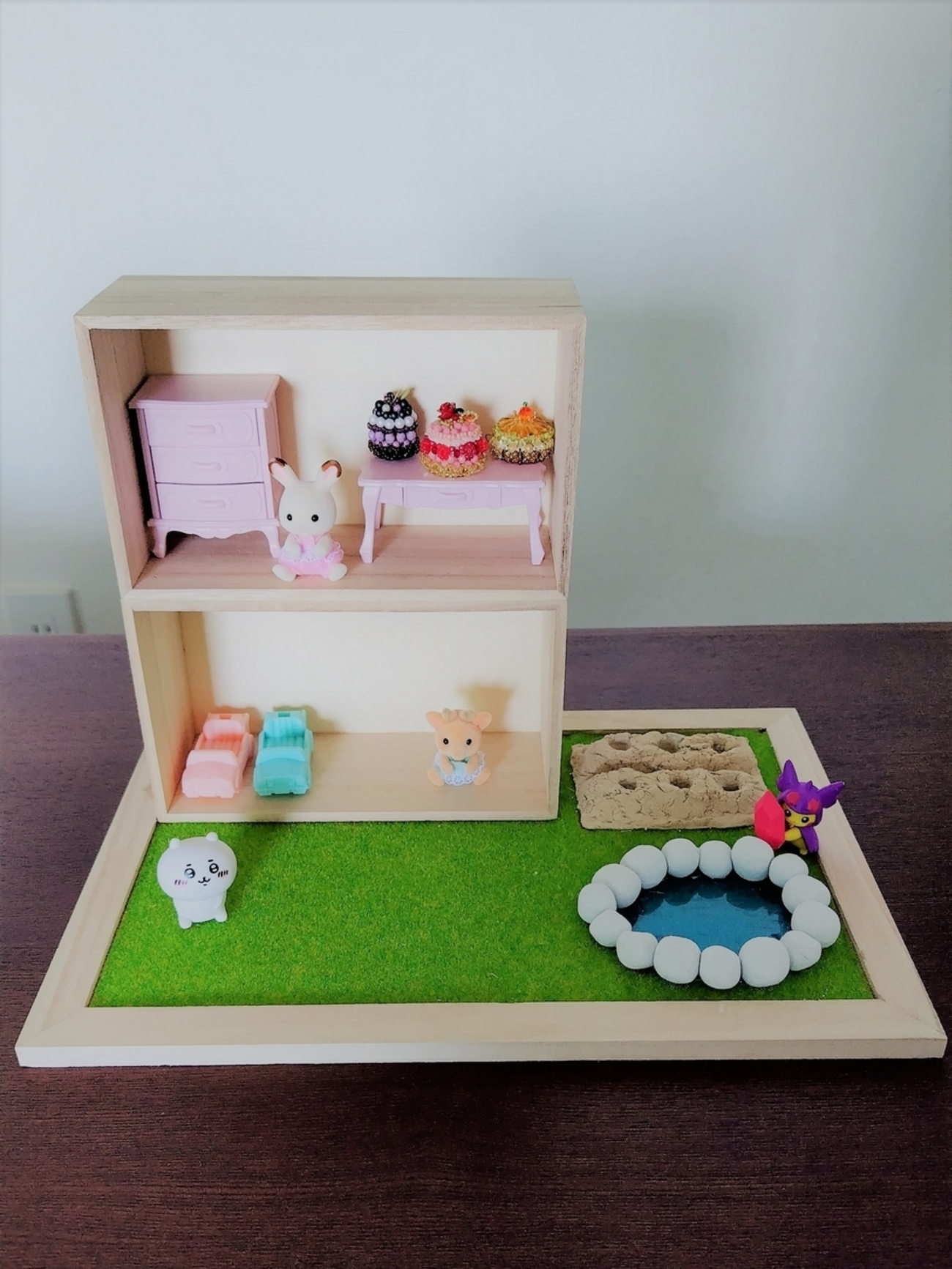 100均工作！シルバニアファミリーの仮設住宅を作ってみた - 照り 