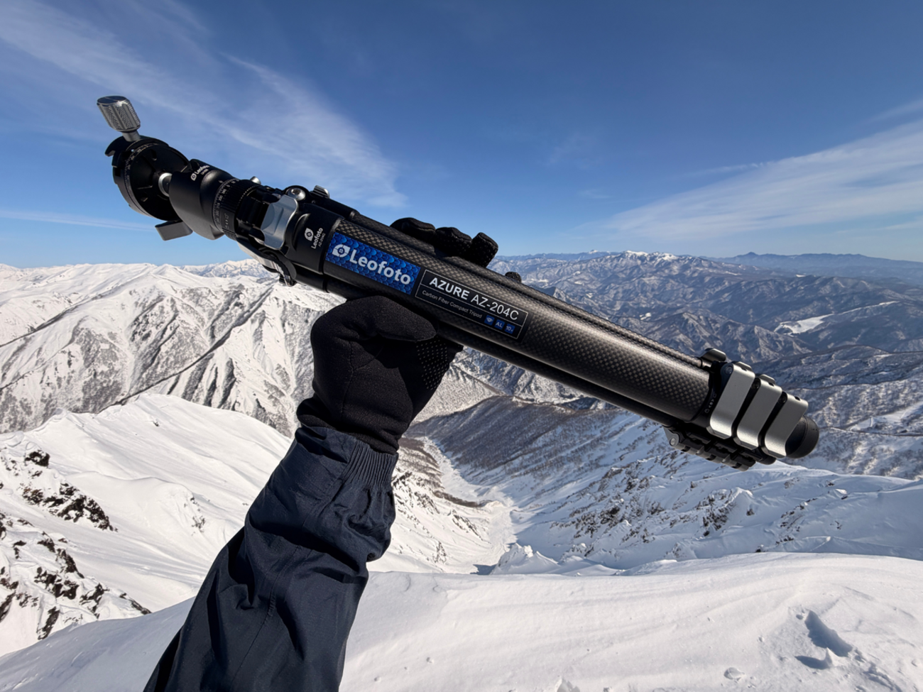Leofoto AZ-204C」はレバーロック式だけど登山でも使いやすいモデル 