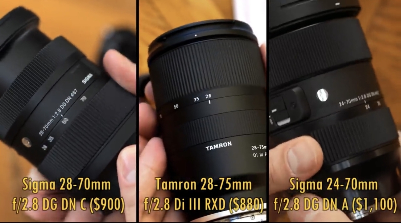 SIGMA VS TAMRON VS SIGMA フルフレーム Eマウント用 標準ズームレンズ 