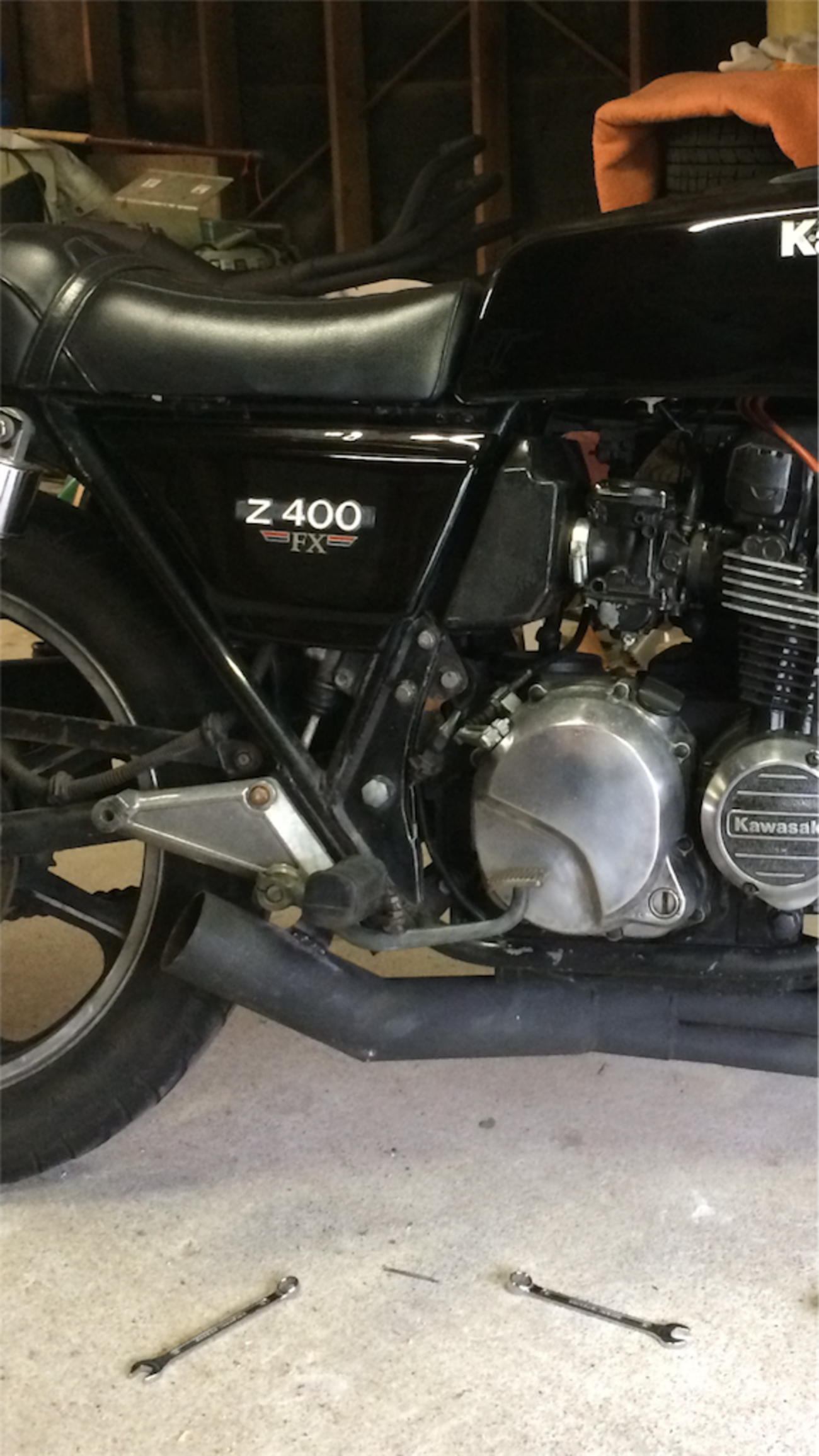 Z400FXもどき 自作バックステップ - Ntech
