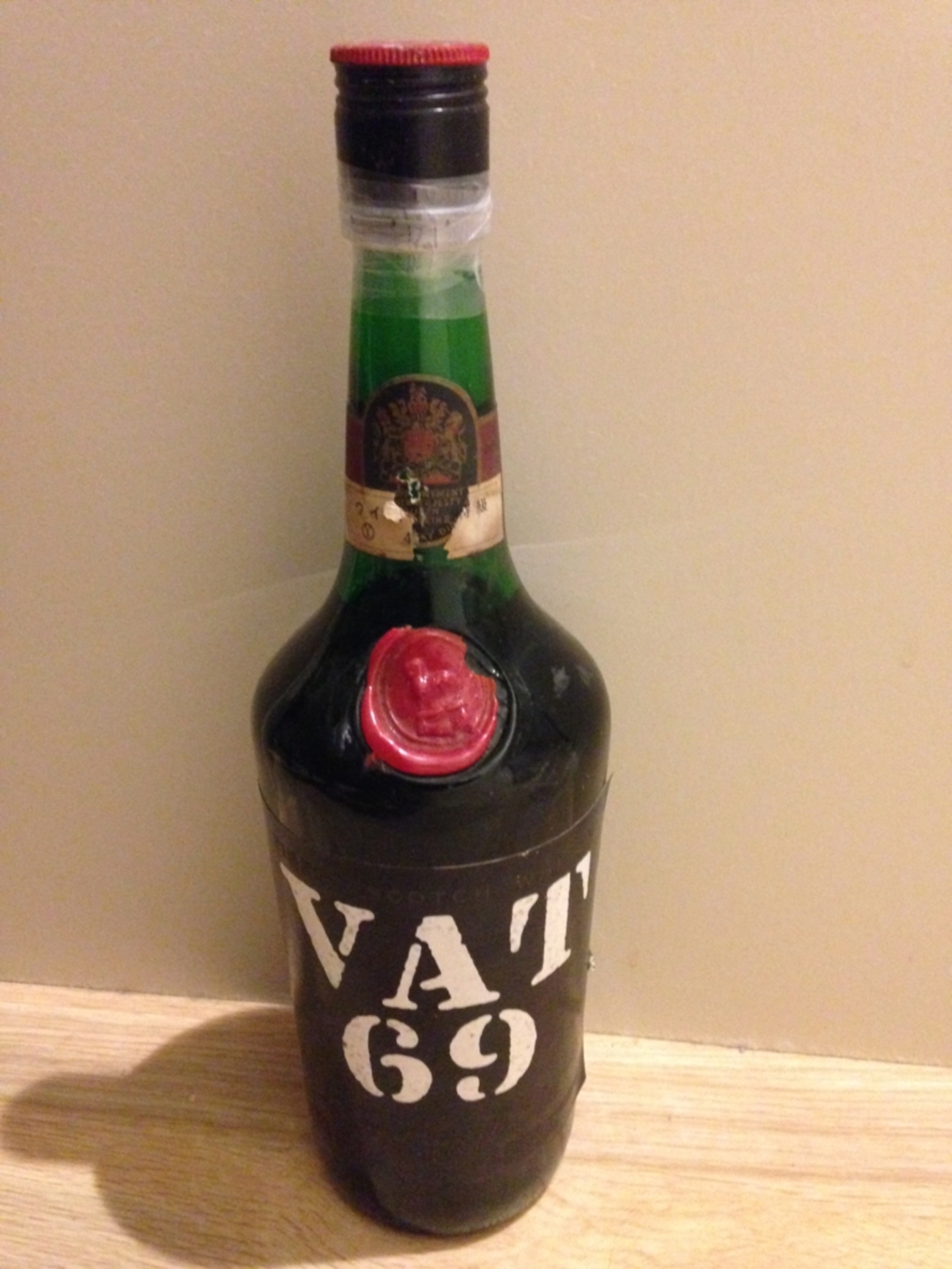 1970年代】 VAT69 特級 従価 760ml 43% 協和発酵 JAPANTAXシール付 