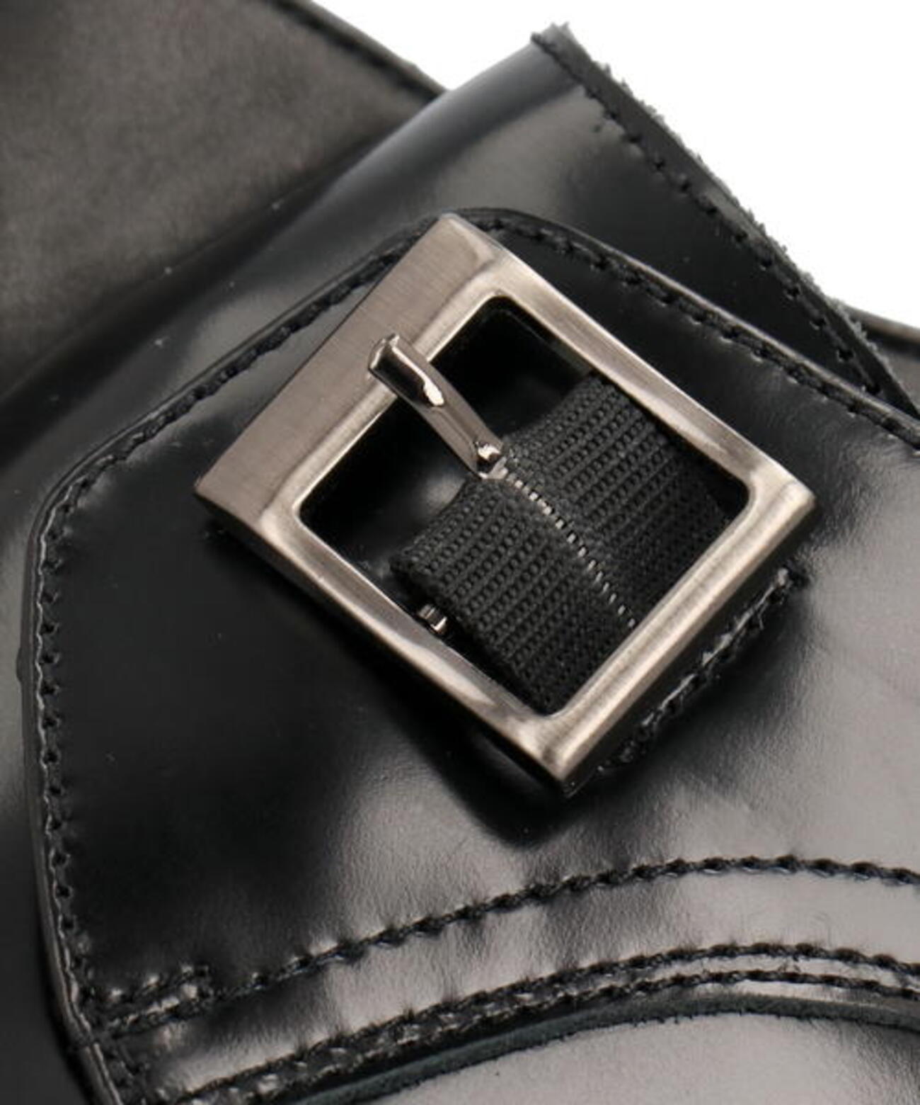 【極美品】メフィスト カットワーク ストラップシューズ【23.5】シルバー オリジナルグランド プラットフォーム モンクストラップ womens