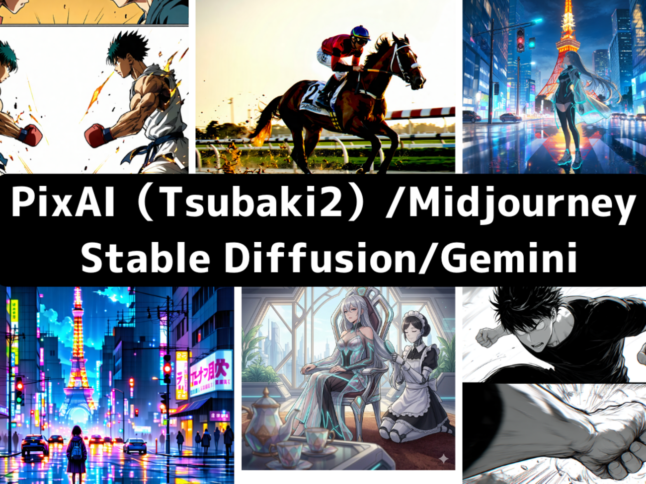 2026年最新】アニメAIモデル比較！PixAI（Tsubaki 2）・Midjourney