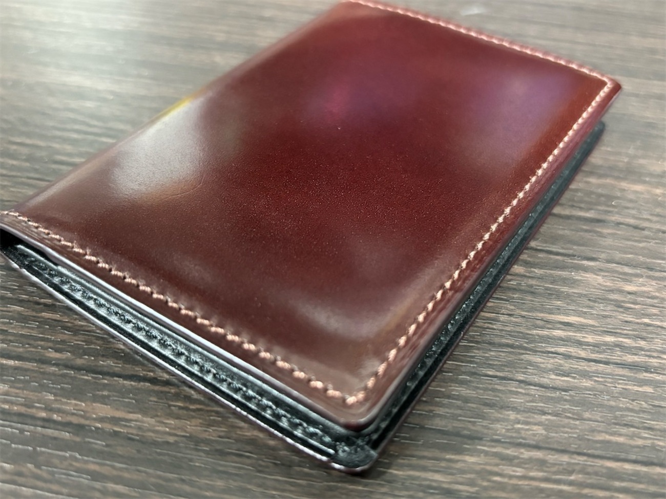 akom　ソメスサドルコードバン名刺入れ SOMES 名刺入れ (ブラック) HV-23 [ソメスサドル 北海道 砂川市