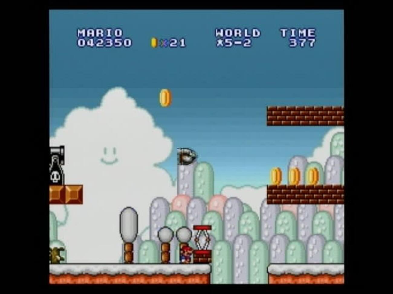 懐かしのスーパーマリオブラザーズ１【５－２】ジャンプ台の飛び方も記載 - ottoレトロゲームと日常