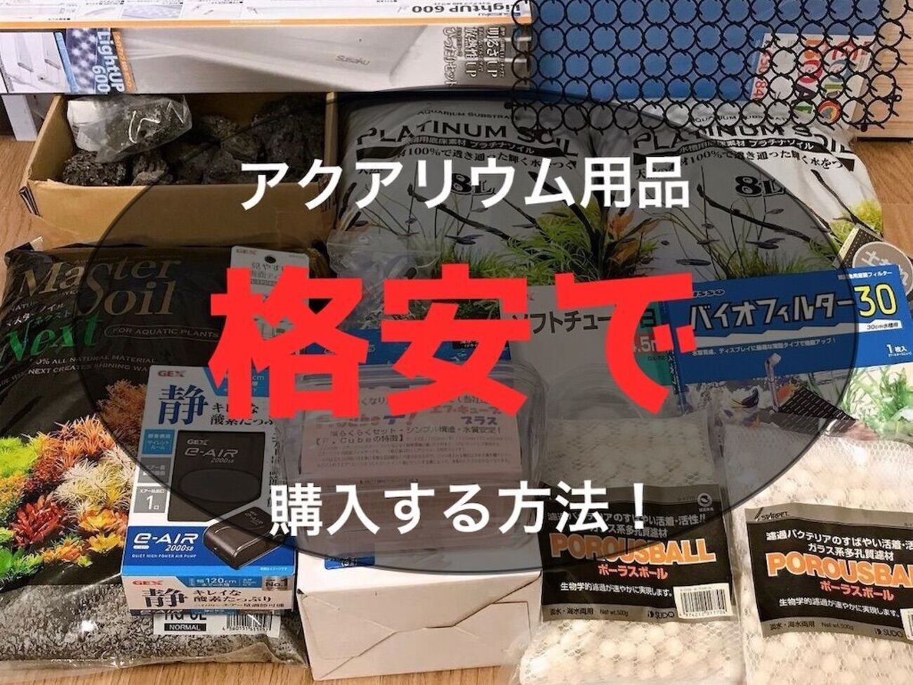 格安でアクアリウム用品や水草・生体を購入する方法！お得な購入術