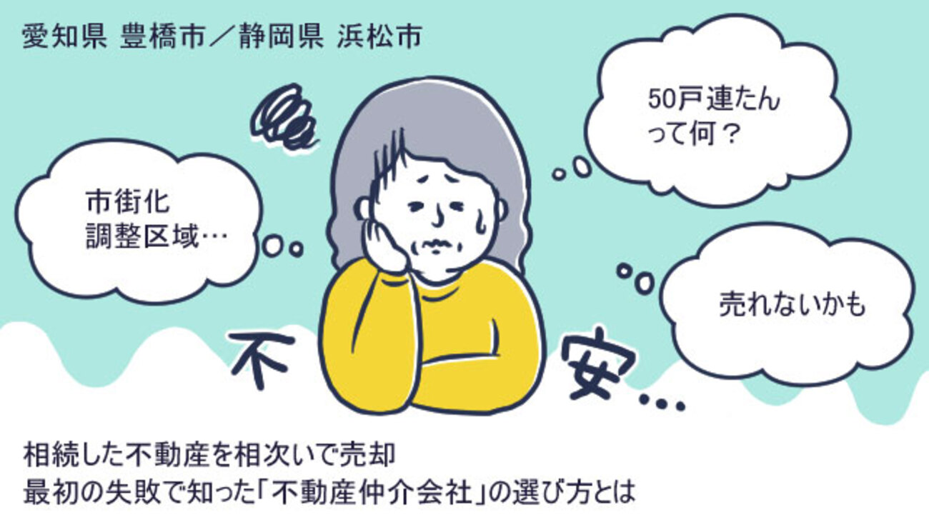 相続・財産分与された不動産を２年間で全て売却。老後に備えて現金化／愛知県豊橋市Kさん（50代）
