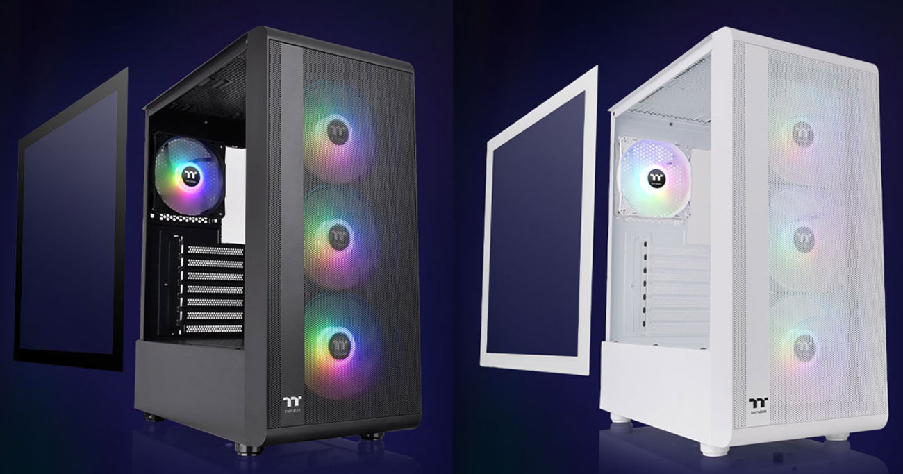 Thermaltake S200 TG ARGB Plus】メッシュフロント×4基ARGBファン搭載 