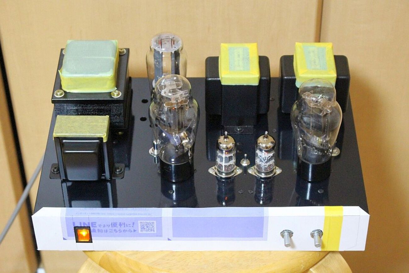 RES964シングルアンプ・配線とCR取り付け - おんにょの真空管オーディオ