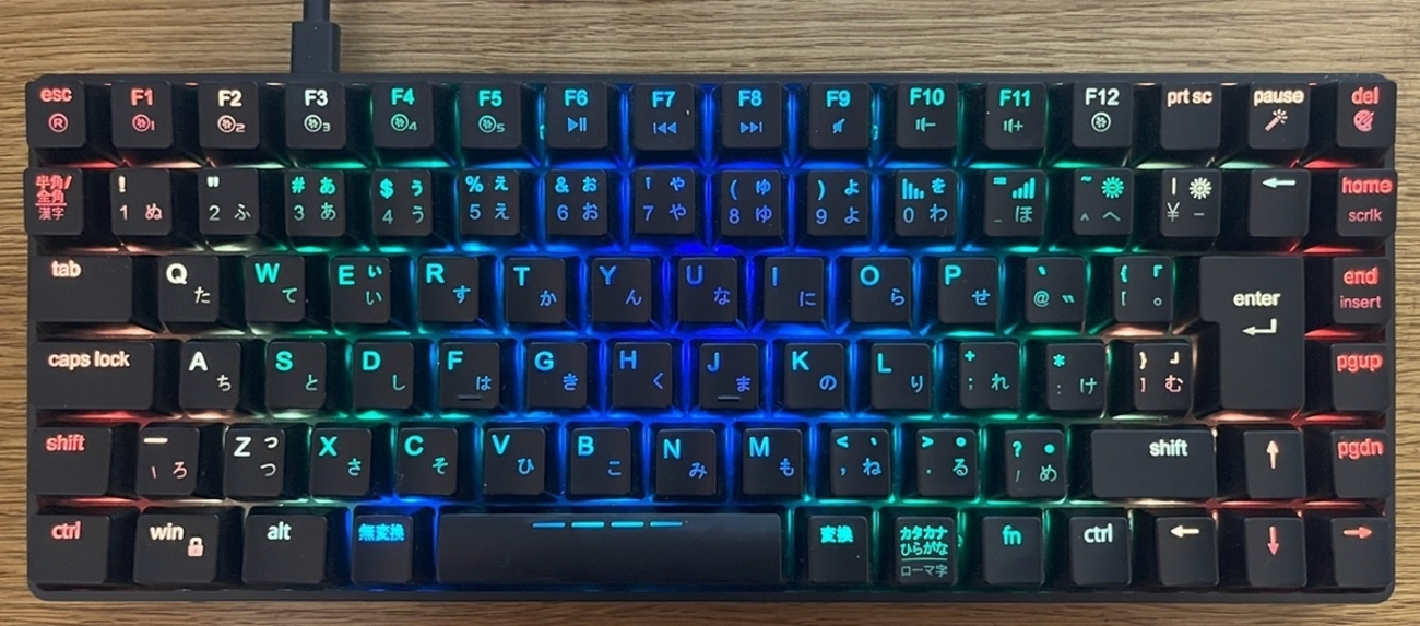 iClever ゲーミングキーボード テンキーレス 赤軸 iClever ゲーミング 