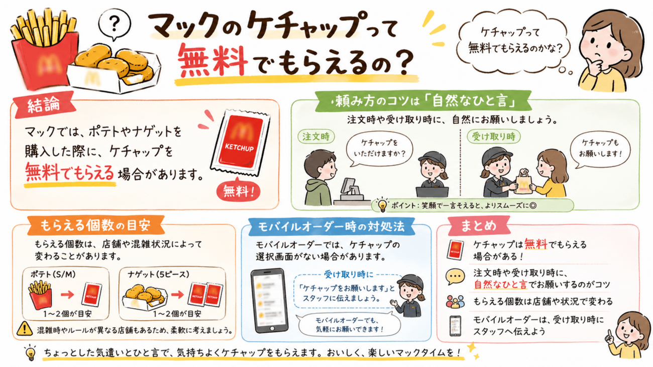 マクドナルド ケチャップ 有料