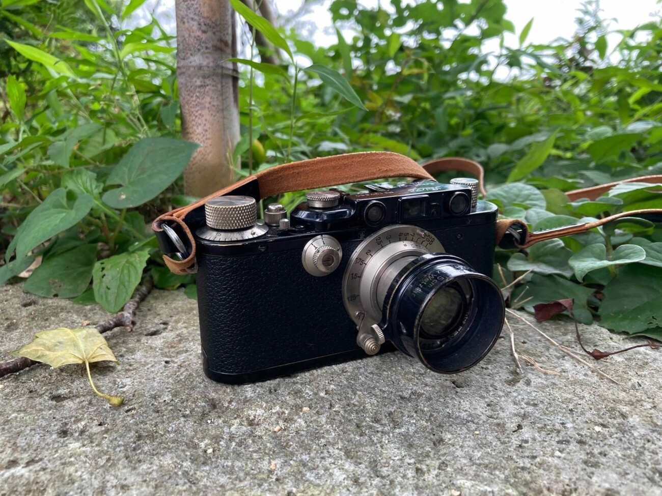 バルナックライカDIIIと旧Elmar 5cm f3.5にモノクロフィルムで弘法寺と 