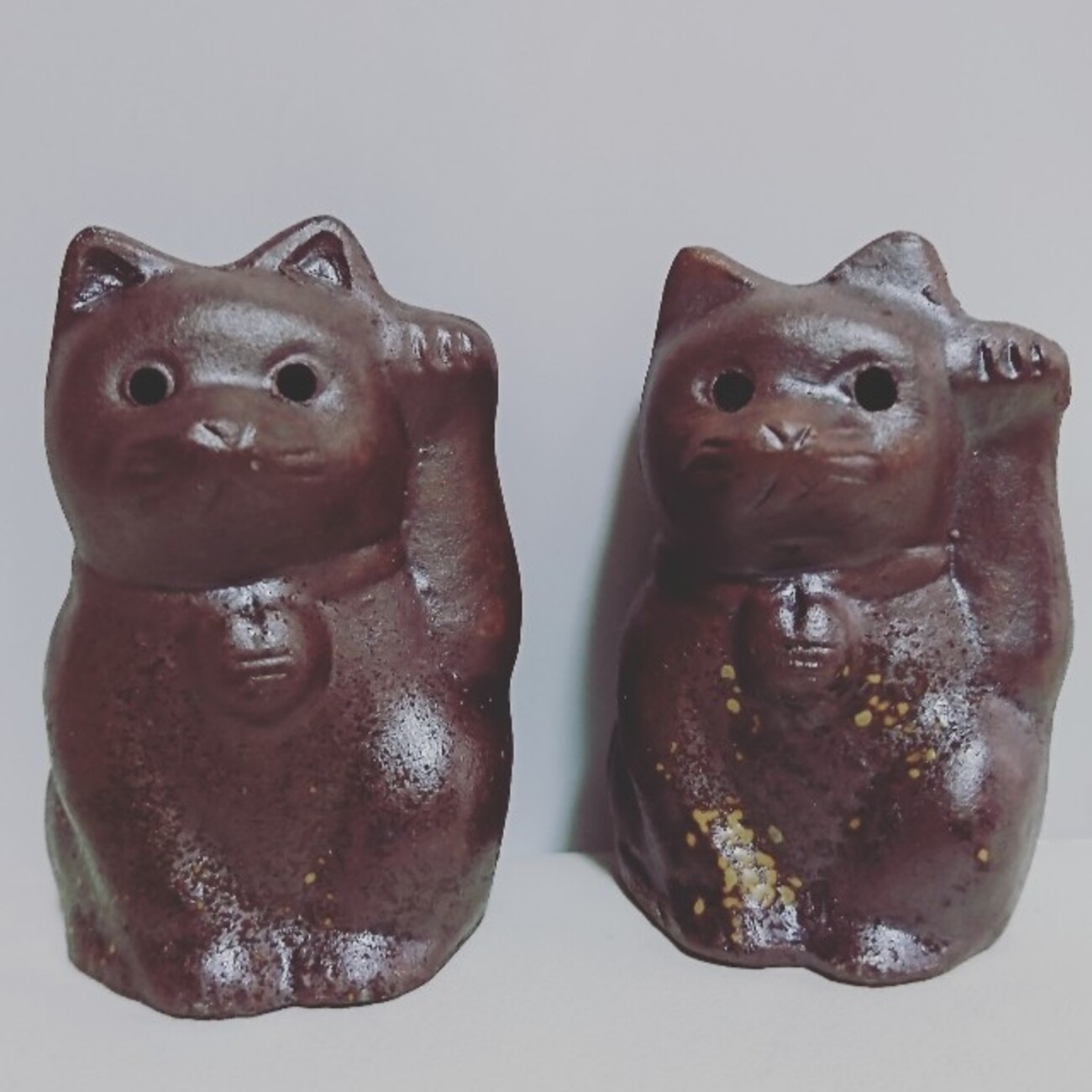招き猫107【岡山】備前焼 - 郷土玩具/招き猫十八番 招福 ニコニコ 