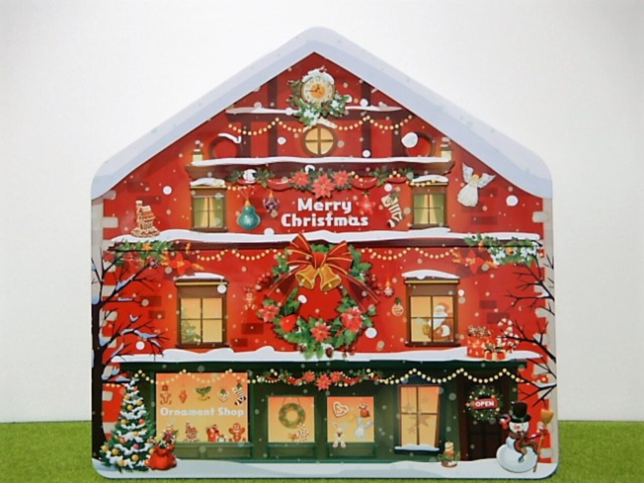 【2個セット新品】KALDI クリスマス　ティンハウスアドベントカレンダー カルディ クリスマス ティンボックスカレンダーハウス - 小さな世界