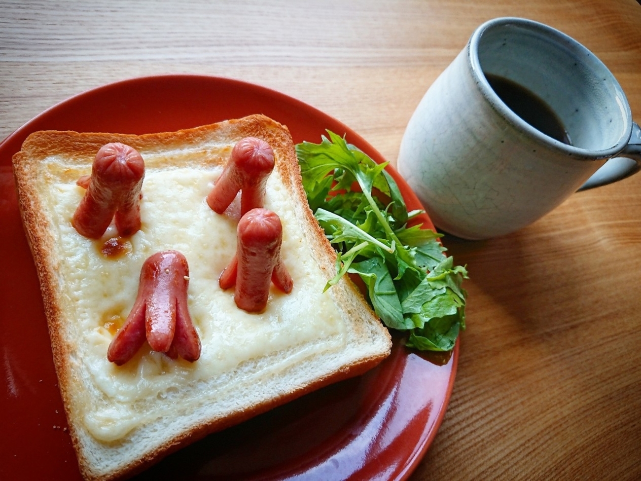★オーダー受付中②★パン　タコさんウィンナー　ランチマット　男の子　女の子 ☆オーダー受付中②☆パン タコさんウィンナー ランチマット 男の子