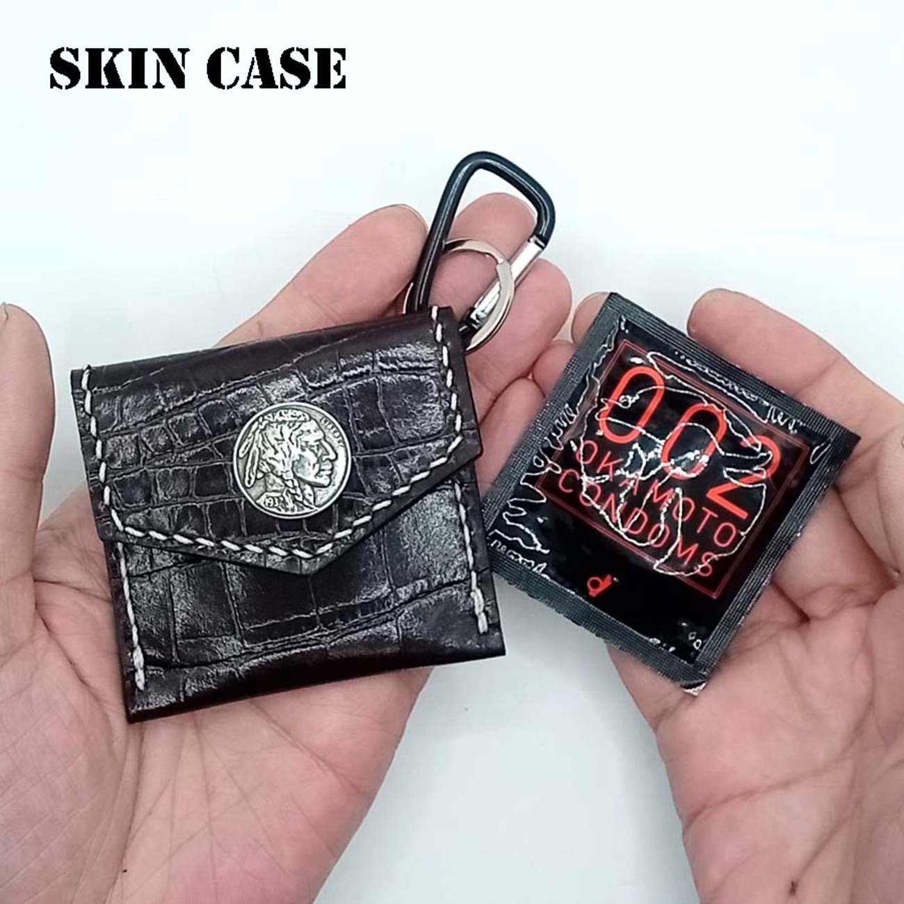 SKIN コンドームキーホルダー ブラック （SKIN コンドーム