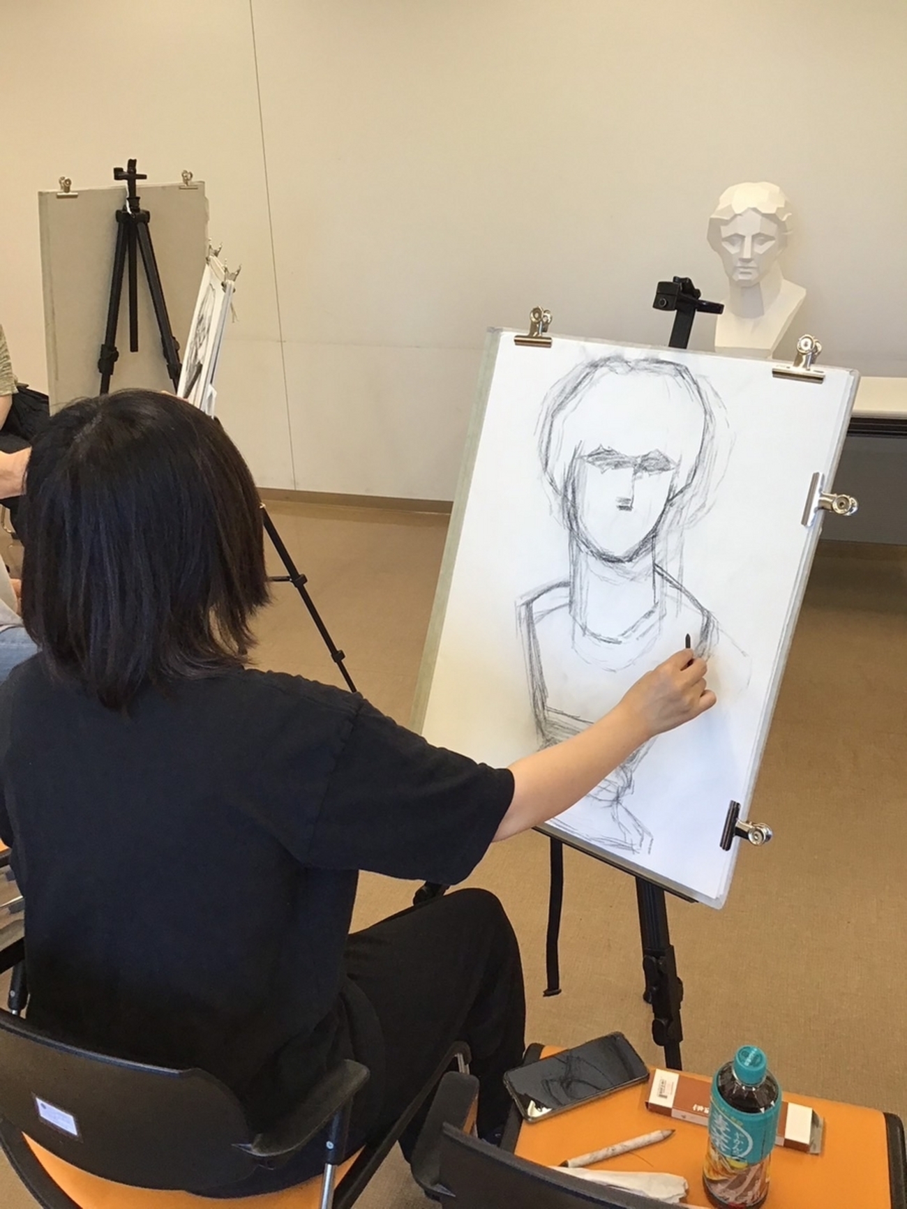 ミロのヴィーナス像（面取り）を描く』（1日目） - ウィズアートの 