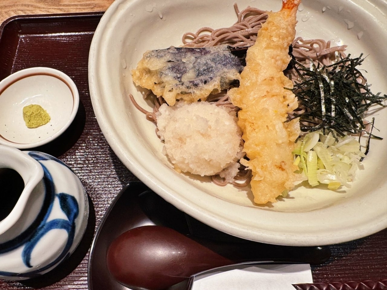 観劇前ランチ】そじ坊の夏メニュー 大海老天おろしそば（兵庫・宝塚