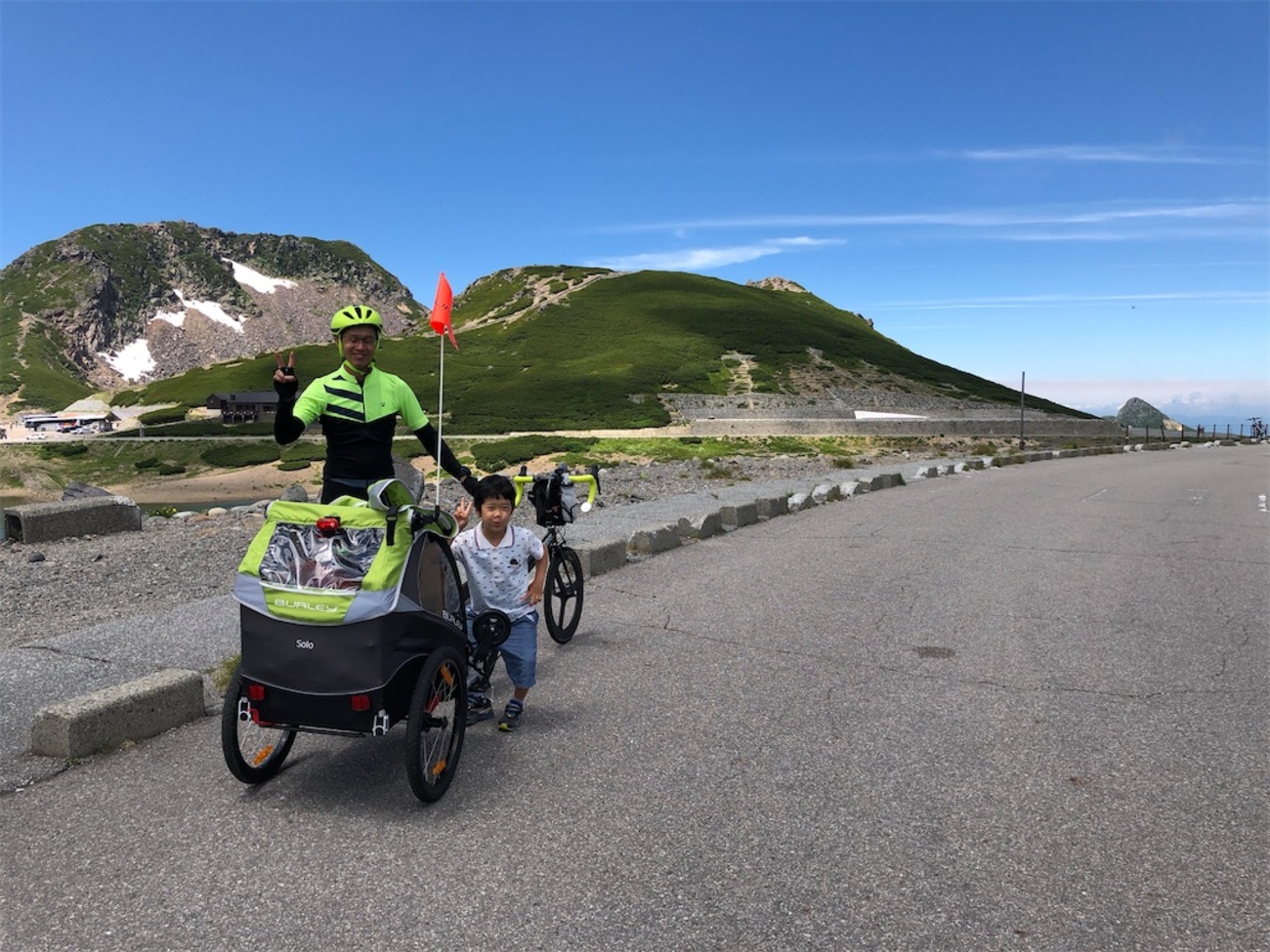 チャイルドトレーラーでの乗鞍エコーライン輪行の旅 その1 - なかちん 