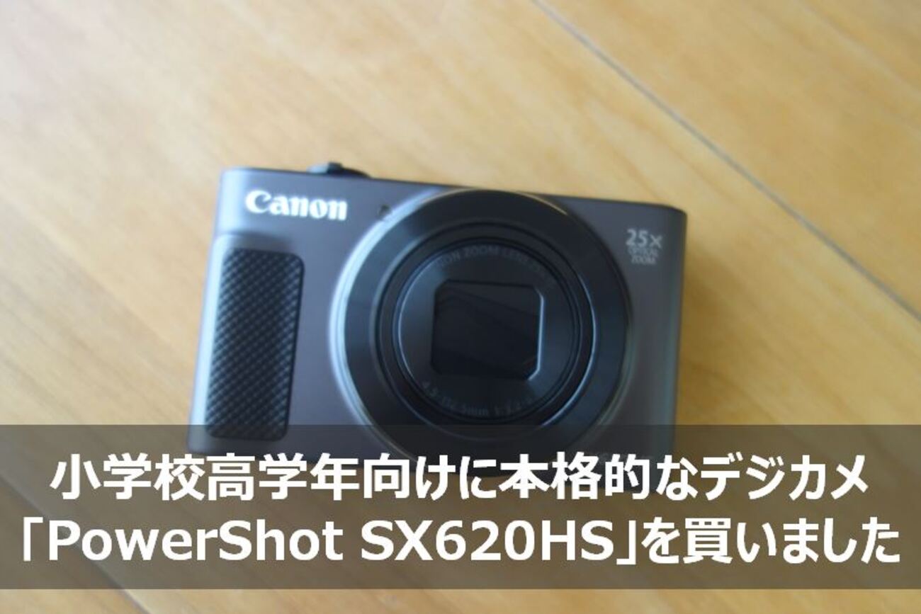 Cannonデジカメ】PowerShot SX620HSは小学校高学年も使える本格的な 