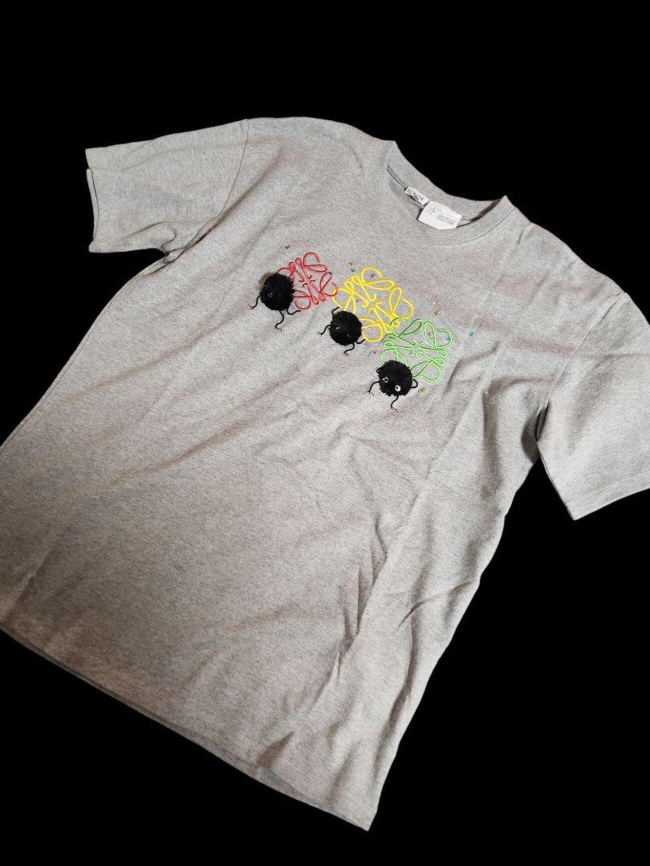 LOEWE 千と千尋の神隠しコラボ アナグラム刺繍ロゴTシャツ L 