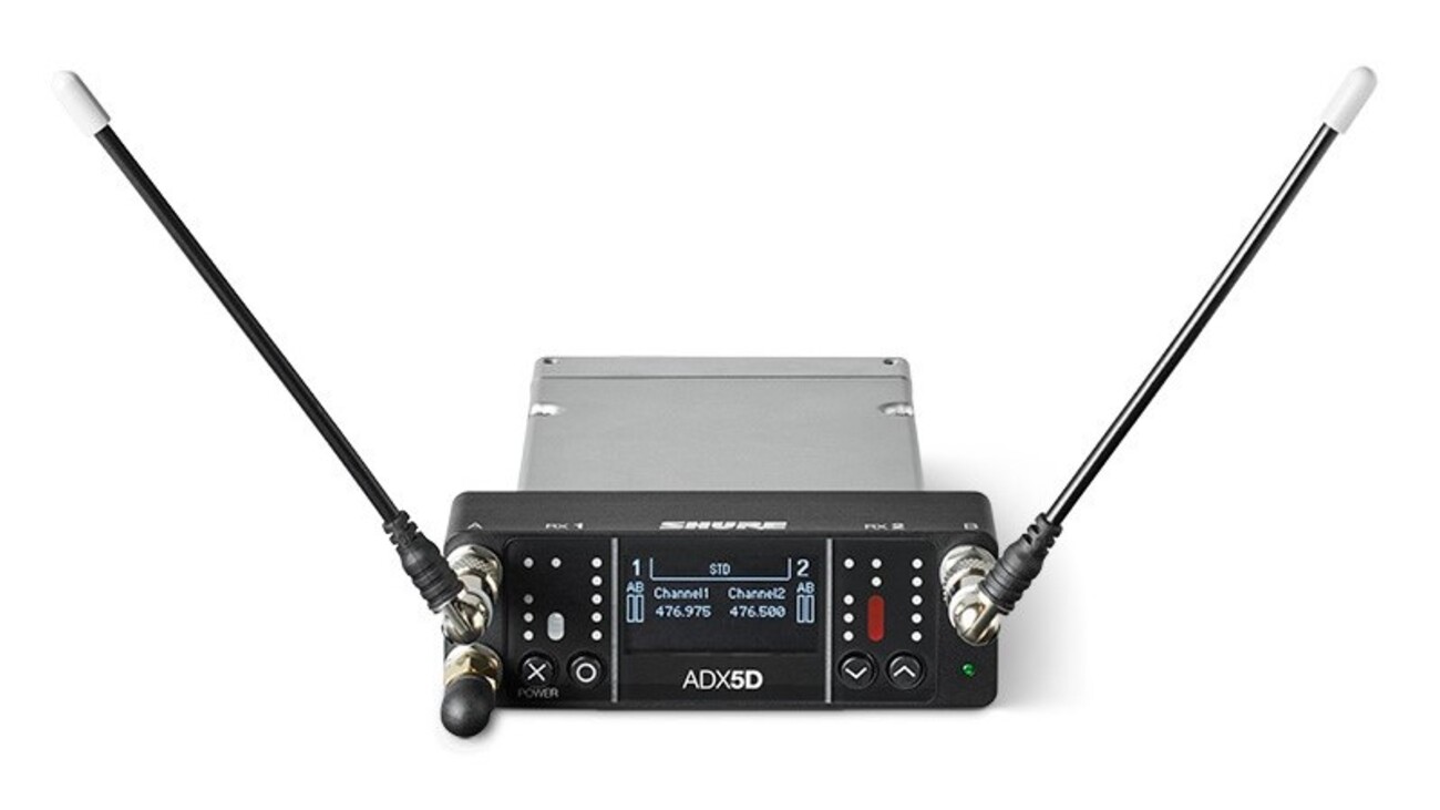 SHURE、AXT Digitalのデュアル・チャンネル・ポータブル受信機ADX5Dを