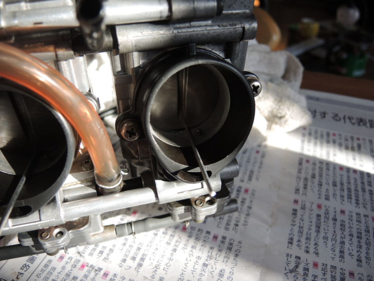 4連キャブレターの簡単な同調の取り方 - 自分だけのカタナをつくる 