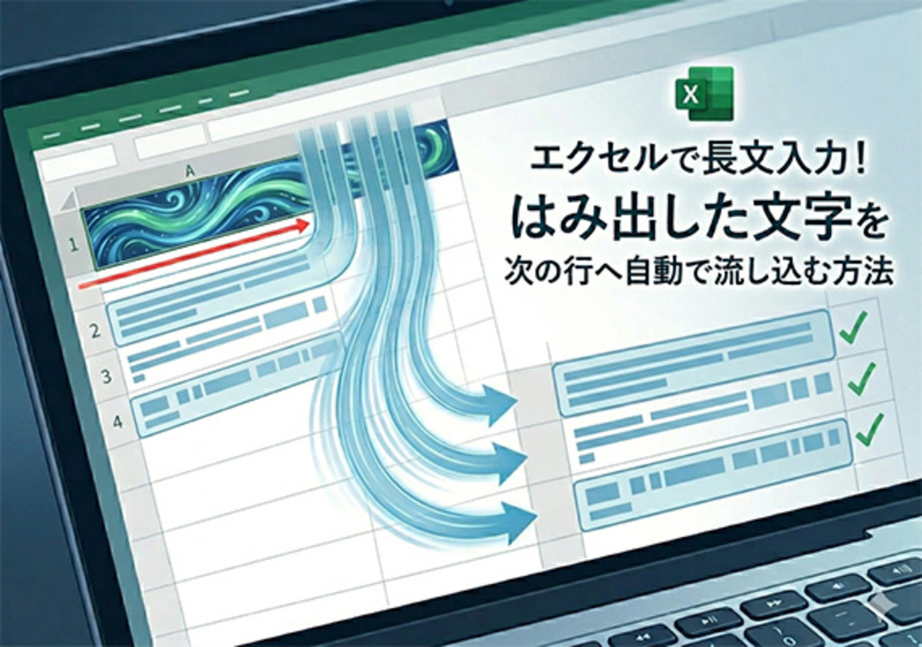 Excelで複数行にまたがる文章を楽に入力する方法 - プチメタ3.0