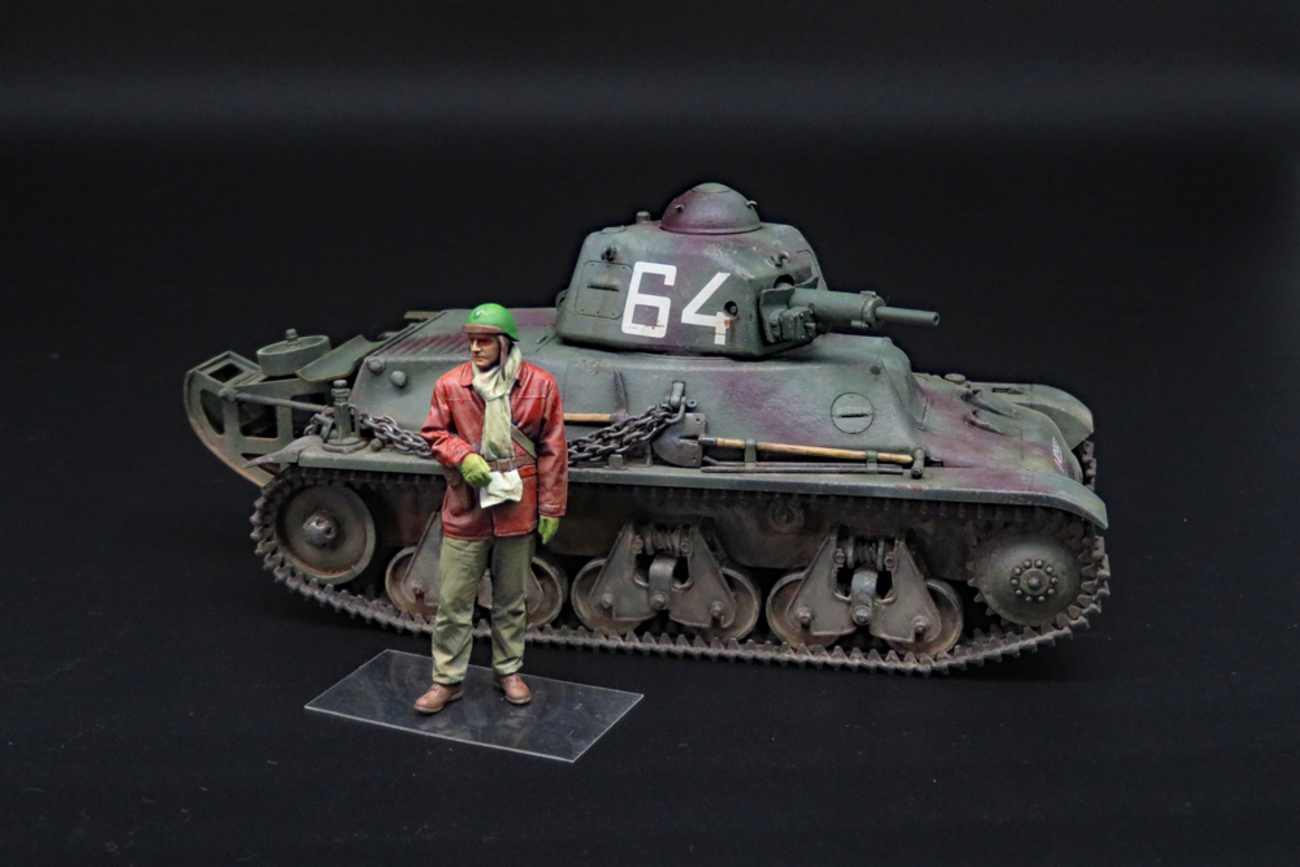 フランス軽戦車H39 #9 完成 - はじめの戦車模型づくり