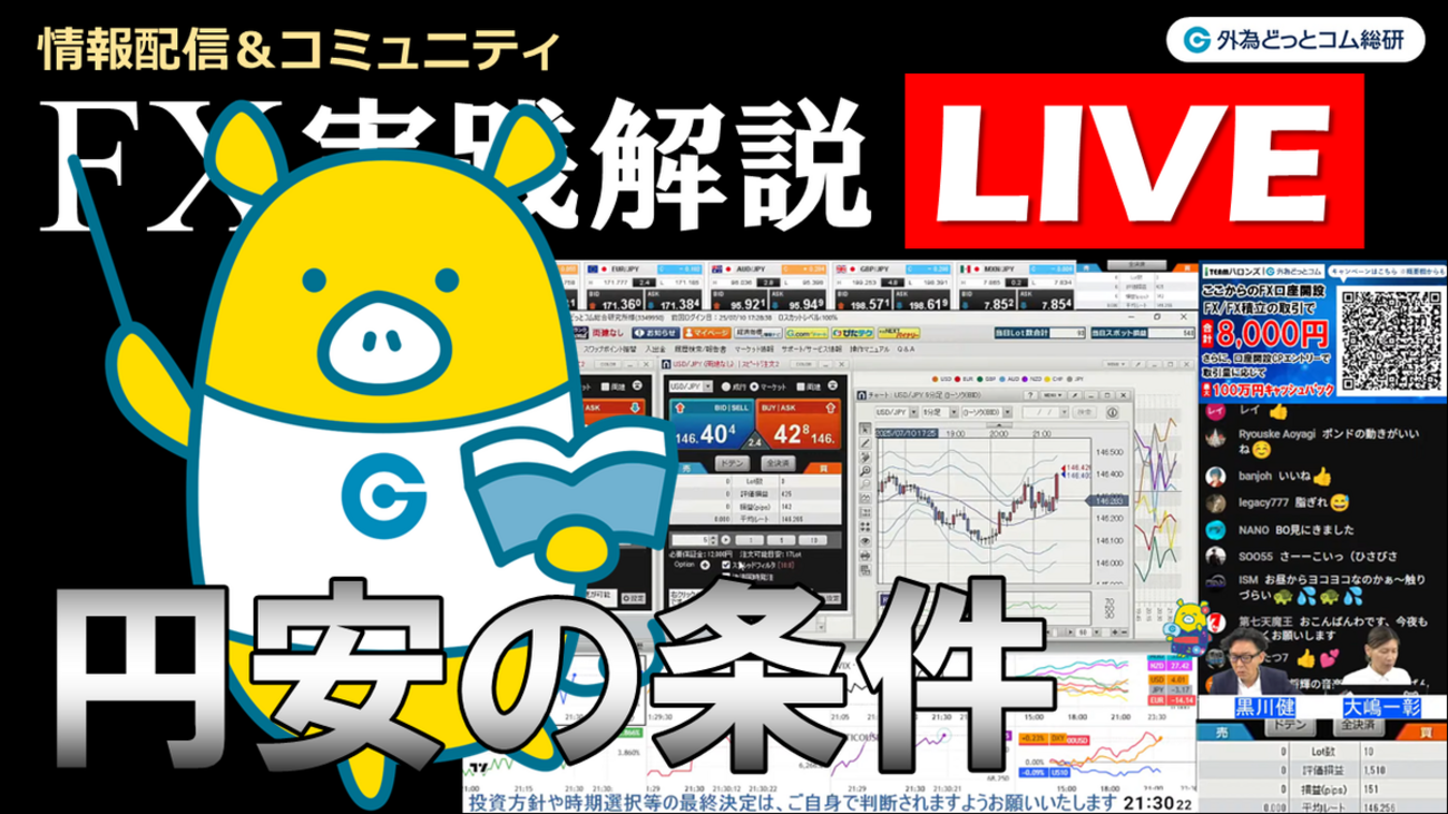 FX実践解説、ユーロ円は史上最高値更新か「円安の条件」（2025年7月10日) - 外為どっとコム マネ育チャンネル