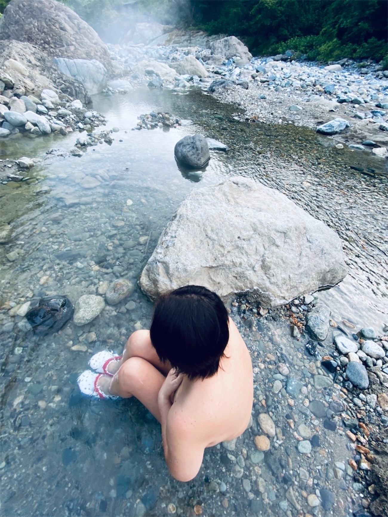 野外露出　湯原 