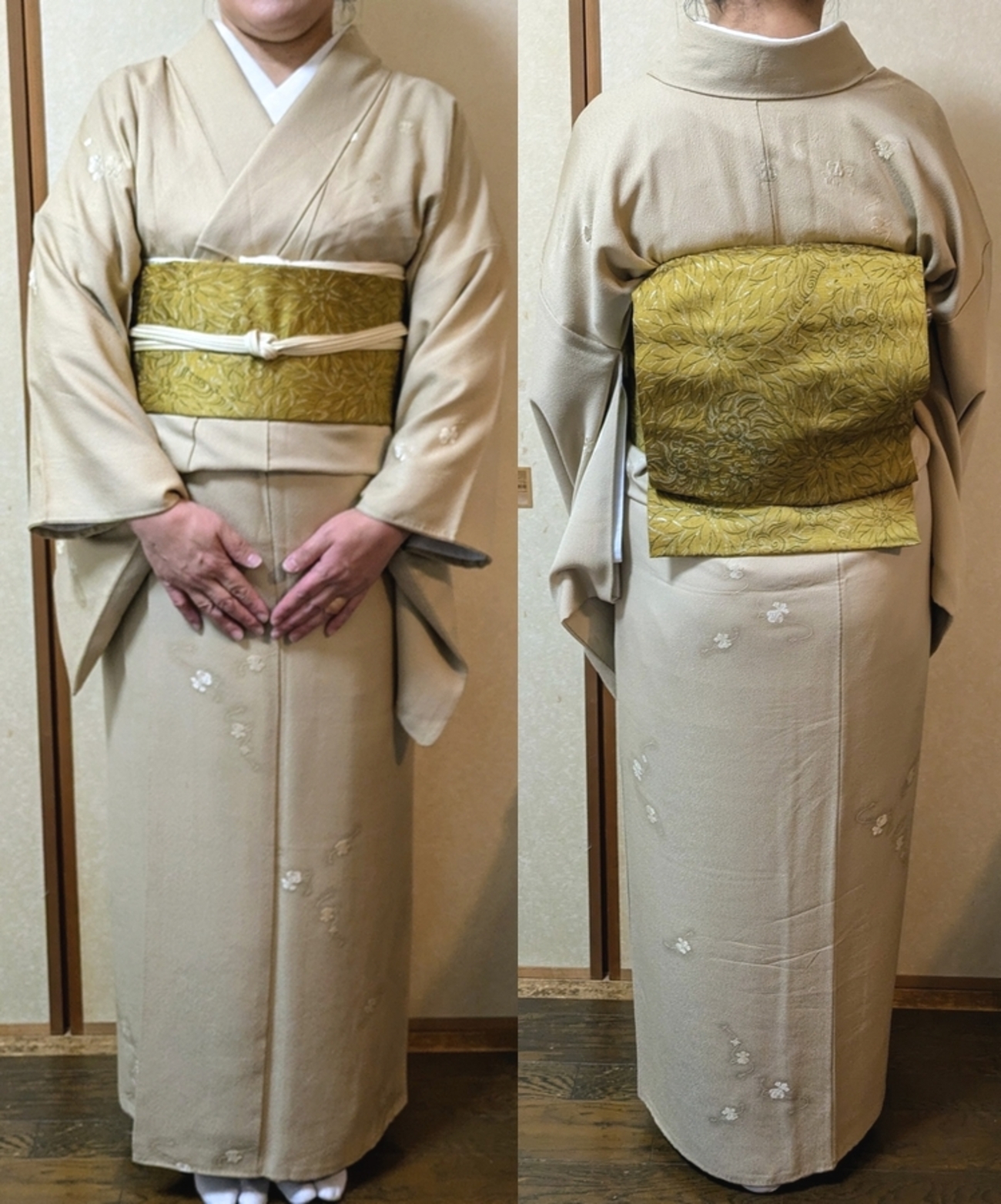 マウパウさま 着物補正着物で御稽古に 71 晒を使った補正に挑戦 