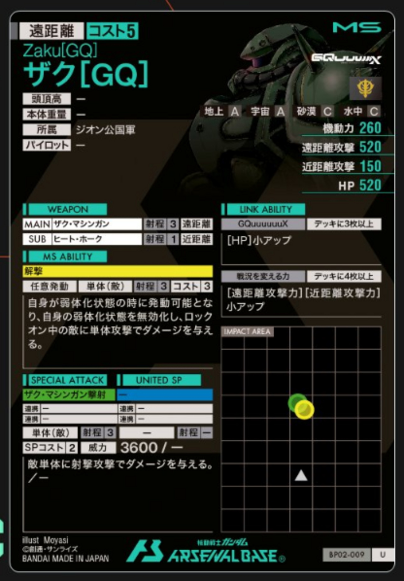 ジークアクスブースターU5種 - ガンダム アーセナルベース あれこれ