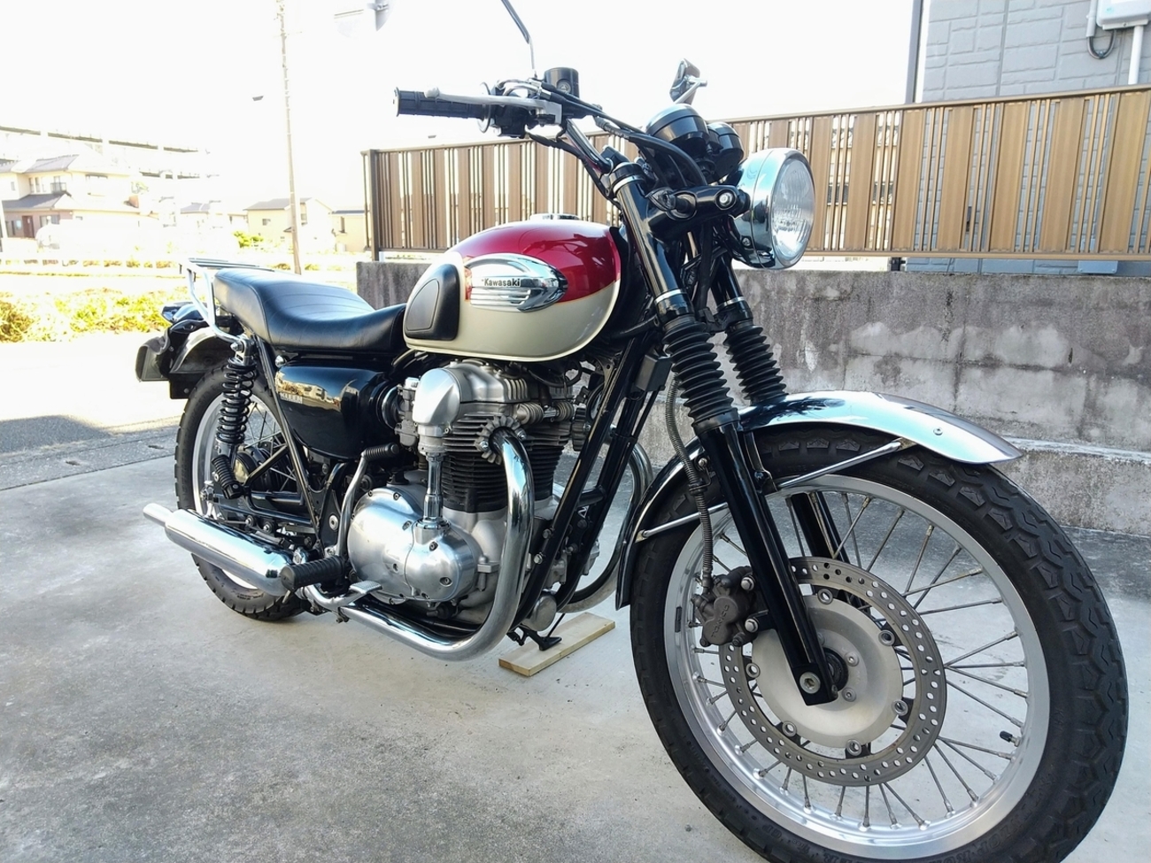 W800（前型）大和ステンレスマフラー 味わい深